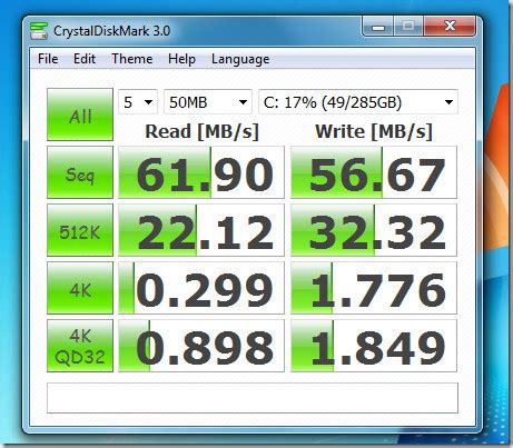 crystal test the condition of hard drive|crystal drive speed test.